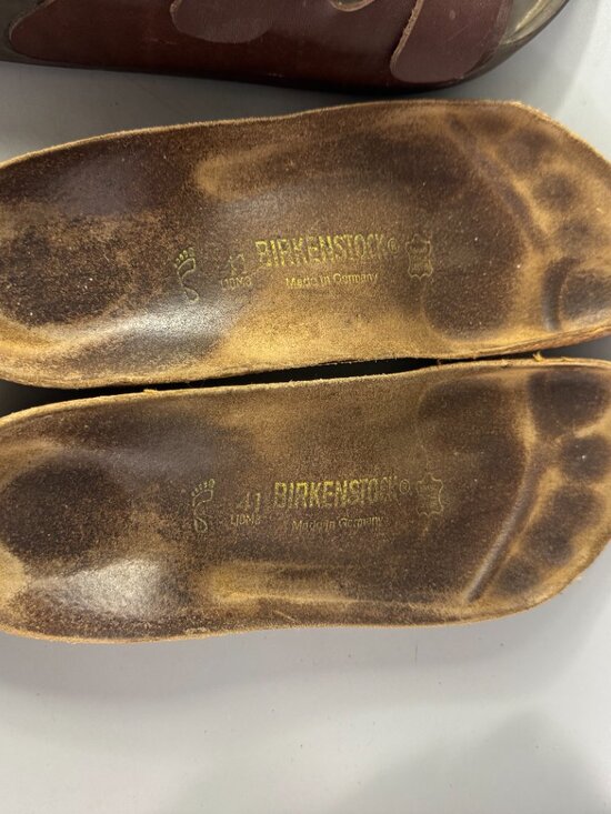 Birkenstock Special Edition Brown Leather Arizona Sandals, Size 41 main image 9